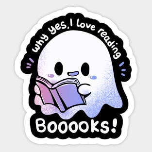 I Love Reading Booooks Sticker